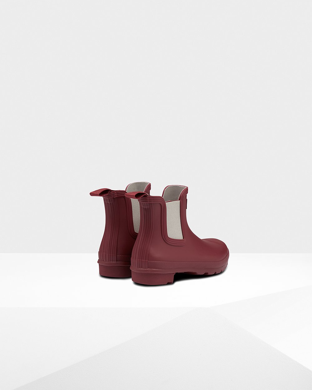 Botas Chelsea Original Hunter Mujer - Grises Rojos/Turquesa Grises Claro - 401365LEG